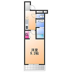 フジパレス鳳中町II番館 2階1Kの間取り