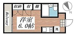ラ・レジダンス・ド・グランドゥール ワンルームの間取図画像