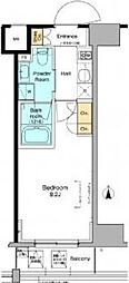 プラウドフラット木場2 1Kの間取図画像