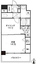 selene自由ケ丘 1DKの間取図画像
