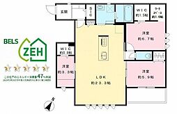 ディア ランド ピア 3階3SLDKの間取り