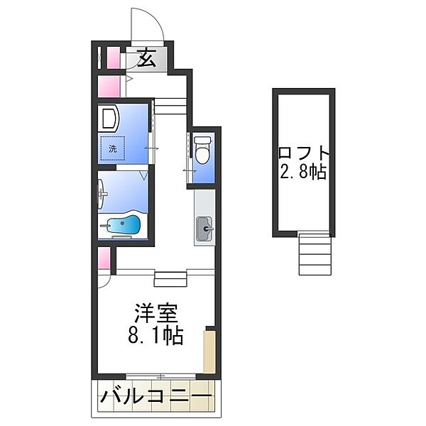 あんしん日置荘西町08-1060 ｜大阪府堺市東区日置荘西町６丁(賃貸アパート1R・1階・25.04㎡)の写真 その2