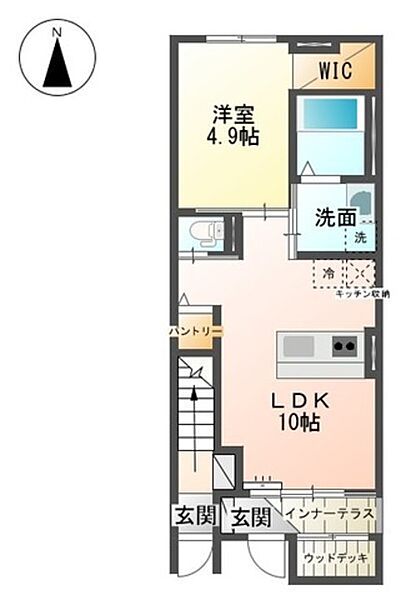 Ｙ　Ｆｉｅｌｄｓ 106｜静岡県御殿場市萩原(賃貸アパート1LDK・1階・36.57㎡)の写真 その2