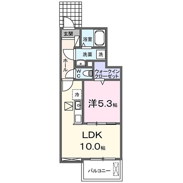 シャトレーBAN 102｜神奈川県大和市下鶴間(賃貸アパート1LDK・1階・37.97㎡)の写真 その2