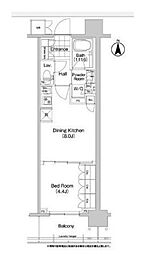 コンフォリア秋葉原EAST 1DKの間取図画像