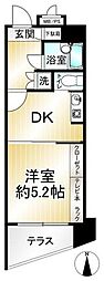 クリオ三鷹壱番館 1DKの間取図画像