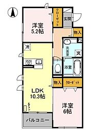 sophia 2LDKの間取図画像