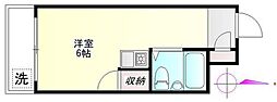 ISプラステリア ワンルームの間取図画像
