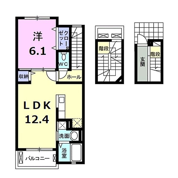 サンリット王禅 304｜神奈川県川崎市麻生区王禅寺西５丁目(賃貸アパート1LDK・3階・53.34㎡)の写真 その2