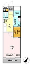 間取図画像 1K