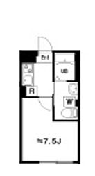 Bloom Tower Nishishinjuku 2階1Kの間取り