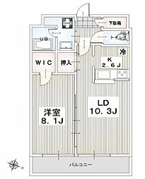 ルレーブ南柏 1LDKの間取図画像