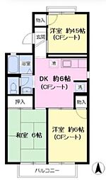 シャンテさかえ 3DKの間取図画像