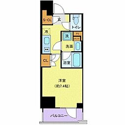 東京メトロ銀座線 浅草駅 徒歩5分の賃貸マンション 4階1Kの間取り