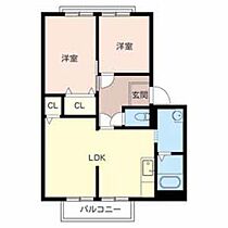 バンブーパインハイツ B205 ｜ 奈良県大和郡山市九条平野町1-23（賃貸アパート2LDK・2階・46.30㎡） その2