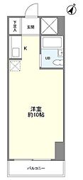 西新宿ダイヤモンドパレス ワンルームの間取図画像