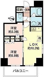 MFPRコート木場公園 2LDKの間取図画像
