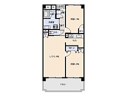 サザントゥリーII 2階3LDKの間取り