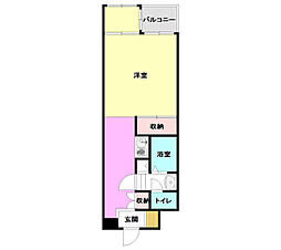 コージーハウス横浜南 1Kの間取図画像