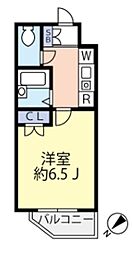 グランヴァン目白台 3階1Kの間取り