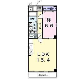 ヴィオラ・三条小川 1LDKの間取図画像