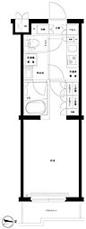 ルーブル武蔵新城参番館 1Kの間取図画像