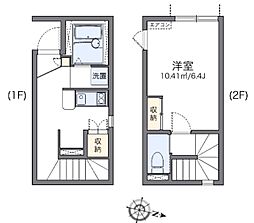 レオネクストMAYUMI 1Kの間取図画像