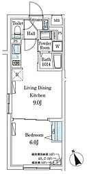 CREATIF駒澤大学前 1LDKの間取図画像