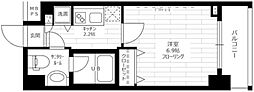 ステージグランデ本郷 9階1Kの間取り