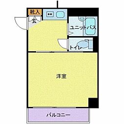 JR山手線 池袋駅 徒歩5分の賃貸マンション 3階1Kの間取り