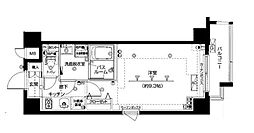 ZOOM目黒不動前 1Kの間取図画像