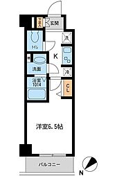 東京メトロ東西線 行徳駅 徒歩2分の賃貸マンション 2階1Kの間取り