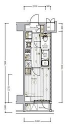 HY'sMAXIV立川錦町 1Kの間取図画像