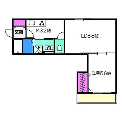 クリエオーレ高見の里_間取り_0