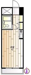ロジマン武蔵小山 ワンルームの間取図画像