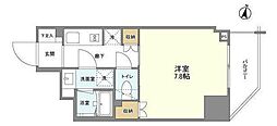DUE東大前 1Kの間取図画像