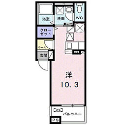 ヒカルサ瑞江ウエスト ワンルームの間取図画像