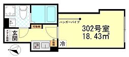 間取図画像 1K