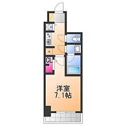 S-RESIDENCE堺市駅前 1Kの間取図画像