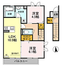 清友ハウスII  ｜ 大阪府羽曳野市向野（賃貸アパート2LDK・2階・58.00㎡） その2