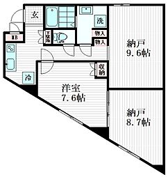 ラシクラス東高円寺 4階1SKの間取り