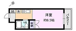 ステイエム相模原南 ワンルームの間取図画像