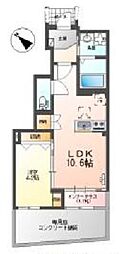 ソラーレ(東松山市松山町 アパートII期新築工事) 1LDKの間取図画像