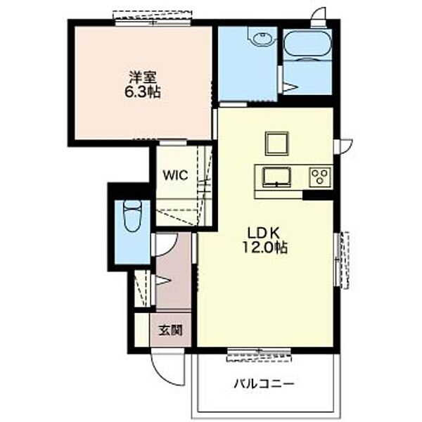 ブライトン12 00101｜栃木県小山市花垣町１丁目(賃貸アパート1LDK・1階・45.58㎡)の写真 その2