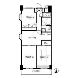 サンクレスト青葉台2 3LDKの間取図画像
