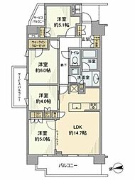 BrilliaOjimaGreenAvenue 4LDKの間取図画像