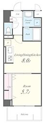 OAZO 1LDKの間取図画像