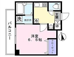 グランドシティ 1Kの間取図画像