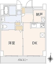 セイカガーデニアガーデン 1SDKの間取図画像