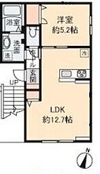 Six Printemps 1LDKの間取図画像